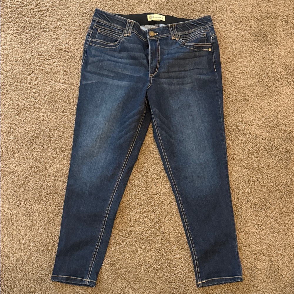 Democracy Dark Blue Cropped Jeans